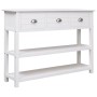 Aparador madera maciza de paulownia blanco 108x30x76 cm de vidaXL, Aparadores - Ref: Foro24-338545, Precio: 142,34 €, Descuen...