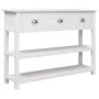 Aparador madera maciza de paulownia blanco 108x30x76 cm de vidaXL, Aparadores - Ref: Foro24-338545, Precio: 134,33 €, Descuen...