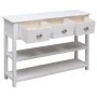 Aparador madera maciza de paulownia blanco 108x30x76 cm de vidaXL, Aparadores - Ref: Foro24-338545, Precio: 134,33 €, Descuen...