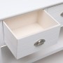 Aparador madera maciza de paulownia blanco 108x30x76 cm de vidaXL, Aparadores - Ref: Foro24-338545, Precio: 142,34 €, Descuen...
