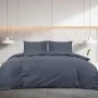 Juego de funda nórdica algodón gris antracita 225x220 cm de vidaXL, Fundas de nórdico - Ref: Foro24-136092, Precio: 32,28 €, ...