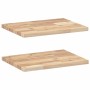 Estantes flotantes 2 uds madera acacia sin tratar 40x30x2 cm en Estanterías | Comprar online en Foru.es