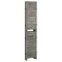 Biombo de 4 paneles de madera maciza gris 143x166 cm de vidaXL, Divisores de ambientes - Ref: Foro24-338575, Precio: 98,80 €,...