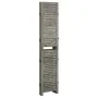 Biombo de 4 paneles de madera maciza gris 143x166 cm de vidaXL, Divisores de ambientes - Ref: Foro24-338575, Precio: 97,74 €,...