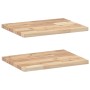 Estantes flotantes 2 uds madera acacia sin tratar 60x30x2 cm en Estanterías | Comprar online en Foru.es