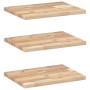 Estantes flotantes 3 uds madera acacia sin tratar 60x30x2 cm en Estanterías | Comprar online en Foru.es