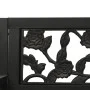 Banco balancín de jardín 125 cm acero y plástico negro de vidaXL, Bancos de jardín - Ref: Foro24-317145, Precio: 111,77 €, De...