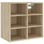 Mueble zapatero color roble Sonoma 52,5x30x50 cm de vidaXL, Taquillas y armarios de almacenamiento - Ref: Foro24-808690, Prec...