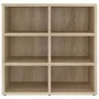 Sonoma oak shoe cabinet 52.5x30x50 cm by vidaXL, Lockers and storage cabinets - Ref: Foro24-808690, Price: 43,44 €, Discount: %
