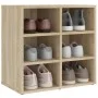 Sonoma oak shoe cabinet 52.5x30x50 cm by vidaXL, Lockers and storage cabinets - Ref: Foro24-808690, Price: 43,44 €, Discount: %
