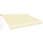 Toldo plegable de operación manual 400 cm crema en Toldos | Comprar online en Foru.es