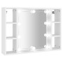 Mueble con espejo y luces LED blanco 76x15x55 cm de vidaXL, Tocadores de baño - Ref: Foro24-808855, Precio: 72,33 €, Descuent...