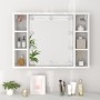 Mueble con espejo y luces LED blanco 76x15x55 cm de vidaXL, Tocadores de baño - Ref: Foro24-808855, Precio: 72,33 €, Descuent...