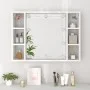 Mueble con espejo y luces LED blanco 76x15x55 cm de vidaXL, Tocadores de baño - Ref: Foro24-808855, Precio: 70,33 €, Descuent...