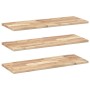 Estantes flotantes 3 uds madera acacia sin tratar 100x30x2 cm en Estanterías | Comprar online en Foru.es