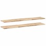 Estantes flotantes 2 uds madera acacia sin tratar 120x30x2 cm en Estanterías | Comprar online en Foru.es