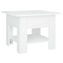Mesa de centro madera contrachapada blanco 55x55x42 cm de vidaXL, Mesas de centro - Ref: Foro24-810262, Precio: 40,40 €, Desc...