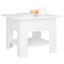 Mesa de centro madera contrachapada blanco 55x55x42 cm de vidaXL, Mesas de centro - Ref: Foro24-810262, Precio: 40,40 €, Desc...
