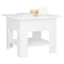 Mesa de centro madera contrachapada blanco 55x55x42 cm de vidaXL, Mesas de centro - Ref: Foro24-810262, Precio: 40,10 €, Desc...