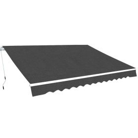 Toldo plegable de operación manual 400 cm antracita en Toldos | Comprar online en Foru.es