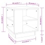 Mesa de centro madera contrachapada blanco 40x40x43 cm de vidaXL, Mesas de centro - Ref: Foro24-810298, Precio: 42,19 €, Desc...