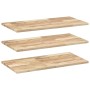 Estantes flotantes 3 uds madera acacia sin tratar 100x40x2 cm en Estanterías | Comprar online en Foru.es