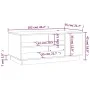 Mesa de centro de madera de ingeniería blanca 102x55x43 cm de vidaXL, Mesas de centro - Ref: Foro24-810280, Precio: 69,49 €, ...