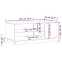 Mesa de centro de madera de ingeniería blanca 102x55x43 cm de vidaXL, Mesas de centro - Ref: Foro24-810280, Precio: 70,40 €, ...