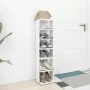 Mueble zapatero madera contrachapada blanco 27,5x27x102 cm de vidaXL, Zapateros y organizadores de calzado - Ref: Foro24-8084...