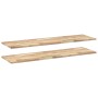 Estantes flotantes 2 uds madera acacia sin tratar 140x40x2 cm en Estanterías | Comprar online en Foru.es