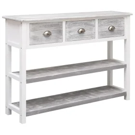 Aparador madera maciza de paulownia gris antiguo 108x30x76 cm de vidaXL, Aparadores - Ref: Foro24-338543, Precio: 127,07 €, D...