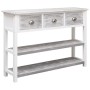 Aparador madera maciza de paulownia gris antiguo 108x30x76 cm de vidaXL, Aparadores - Ref: Foro24-338543, Precio: 127,45 €, D...