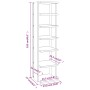 Mueble zapatero madera contrachapada blanco 27,5x27x102 cm de vidaXL, Zapateros y organizadores de calzado - Ref: Foro24-8084...