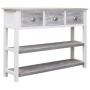 Aparador madera maciza de paulownia gris antiguo 108x30x76 cm de vidaXL, Aparadores - Ref: Foro24-338543, Precio: 127,45 €, D...