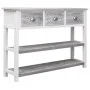 Aparador madera maciza de paulownia gris antiguo 108x30x76 cm de vidaXL, Aparadores - Ref: Foro24-338543, Precio: 127,07 €, D...
