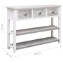 Aparador madera maciza de paulownia gris antiguo 108x30x76 cm de vidaXL, Aparadores - Ref: Foro24-338543, Precio: 127,45 €, D...