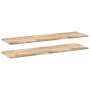 Estantes flotantes 2 uds madera acacia sin tratar 160x40x2 cm en Estanterías | Comprar online en Foru.es