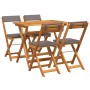 Set de Bistro 5 Piezas Plegable con Cojines de Madera Solida de Acacia de , Conjuntos de jardín - Ref: Foro24-4105505, Precio...