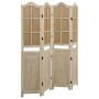 Biombo de 4 paneles tela marrón 140x165 cm de vidaXL, Divisores de ambientes - Ref: Foro24-338591, Precio: 110,36 €, Descuent...