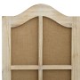 Biombo de 4 paneles tela marrón 140x165 cm de vidaXL, Divisores de ambientes - Ref: Foro24-338591, Precio: 110,36 €, Descuent...