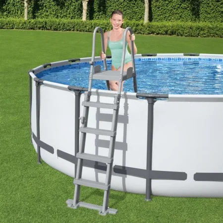 Bestway Flowclear Safety pool ladder 4 steps 132 cm by Bestway, Pool stairs and ramps - Ref: Foro24-93325, Price: 121,92 €, D...