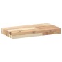 Estantes flotantes 2 uds madera acacia sin tratar 60x20x4 cm en Estanterías | Comprar online en Foru.es