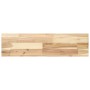 Estante flotante madera maciza de acacia sin tratar 80x20x4 cm en Estanterías | Comprar online en Foru.es