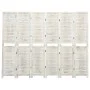Biombo de 6 paneles madera maciza blanco envejecido 215x166 cm de vidaXL, Divisores de ambientes - Ref: Foro24-338573, Precio...