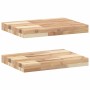 Estantes flotantes 2 uds madera acacia sin tratar 40x30x4 cm en Estanterías | Comprar online en Foru.es