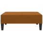 Reposapiés de terciopelo marrón 78x56x32 cm de vidaXL, Otomanas - Ref: Foro24-337695, Precio: 56,39 €, Descuento: %