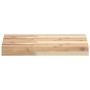 Estante flotante madera maciza de acacia sin tratar 60x30x4 cm en Estanterías | Comprar online en Foru.es