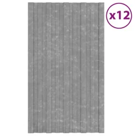 Silver galvanized steel roof panel 12 units 80x45 cm by vidaXL, Ceiling - Ref: Foro24-317209, Price: 55,10 €, Discount: %