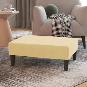 Cream velvet footstool 78x56x32 cm by vidaXL, Ottomans - Ref: Foro24-337696, Price: 55,74 €, Discount: %