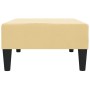 Reposapiés de terciopelo crema 78x56x32 cm de vidaXL, Otomanas - Ref: Foro24-337696, Precio: 56,39 €, Descuento: %